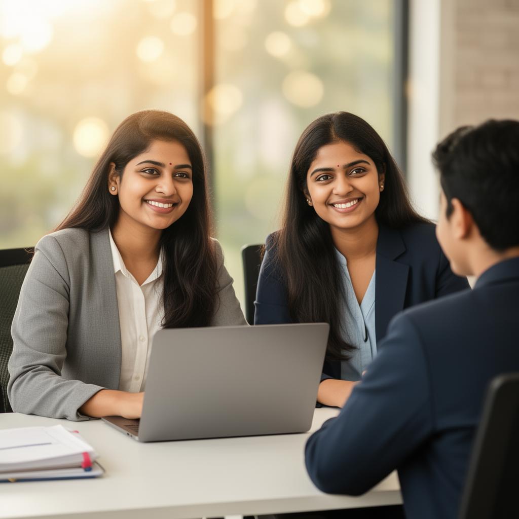 DegreeCraft counsellors guiding a student